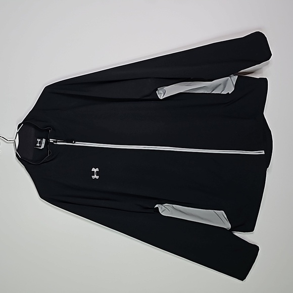 UNDER Armour XL black and gray zip up jacket - Picture 1 of 6